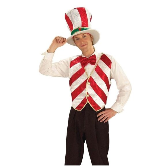 Mr Peppermint Uncle Sam Costume One Size Chest Up To Size 42 Holiday NEW - Picture 1 of 9